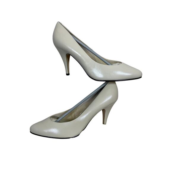 Vintage Newport News Easy Style Leather Pumps NWT Womens 7 1/2W w/ Imperfection - Picture 1 of 7